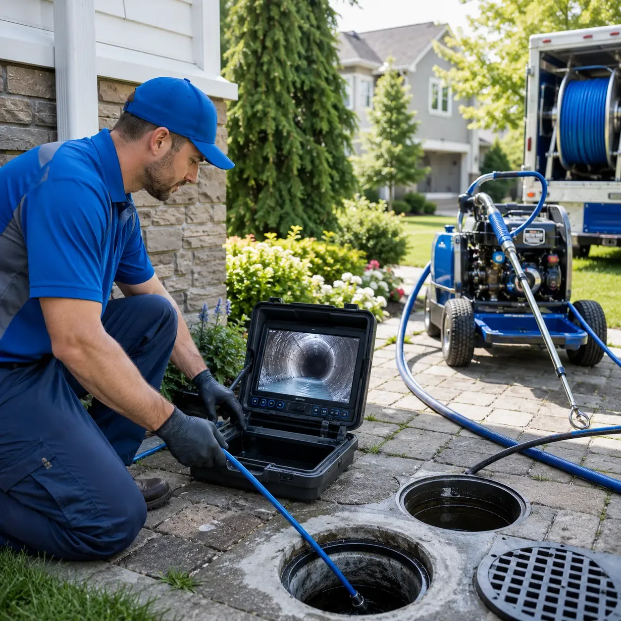 Outdoor drain cleaning professionals serving East Waterboro, ME